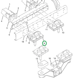 1614195C1 Bracket, Spring Left Front, Ri