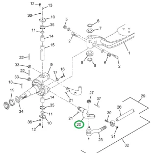 1667325C1 ARM TIE ROD LT