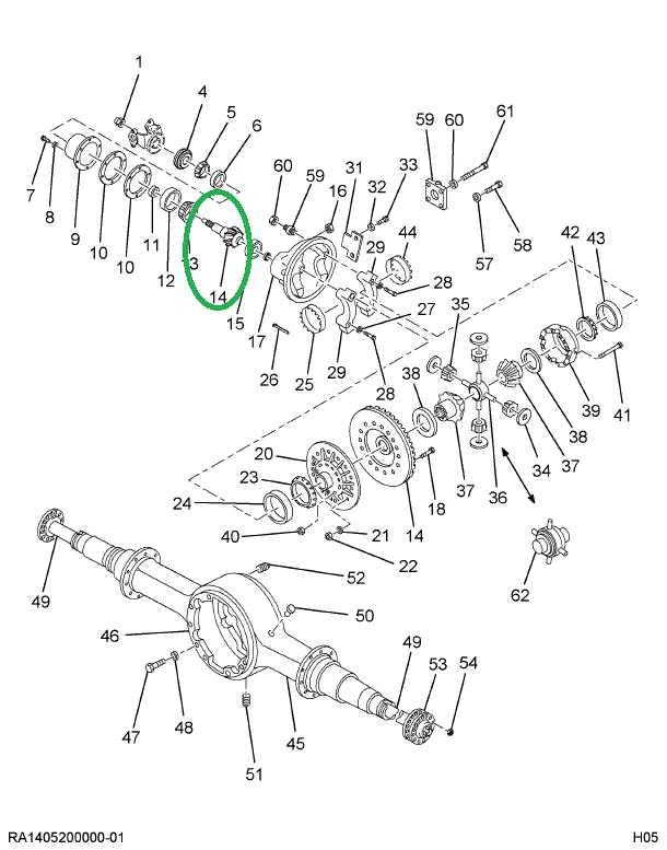 1681822C91 Gear Set, Ring And Pinion Diff