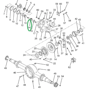 1691618C91 Gear Set Single Reduction Diff