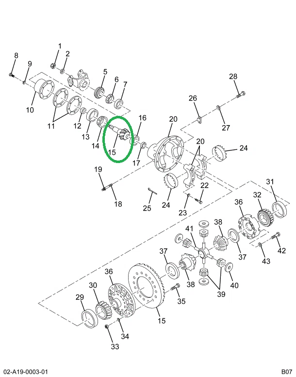 1694439C91 Gear Set, Ring And Pinion Diff