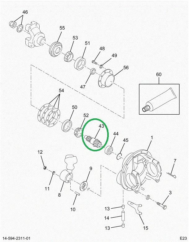 1694482C91 Gear Set, Ring And Pinion Diff