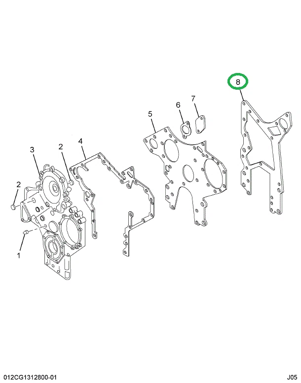 1813962C1 GASKET FRONT PLATE