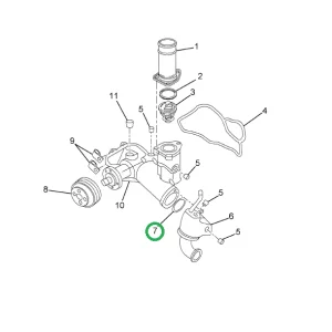 1818397C1-RING-O-WATER-PMP-INLET