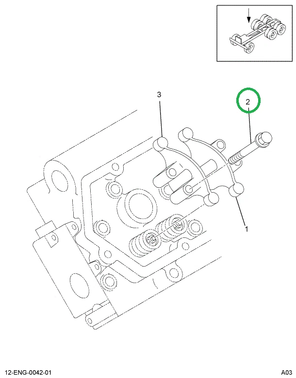 1825388C1-BOLT-VALVE-LEVER-POST