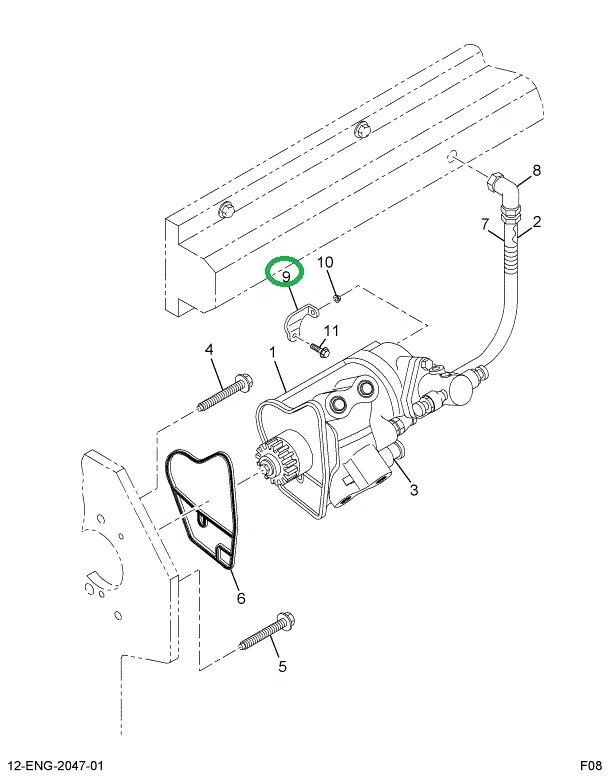 1880562C1 Bracket, Support Oil Pump