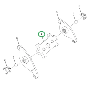 1880627C1 PLATE DUAL ROCKER FULCRUM