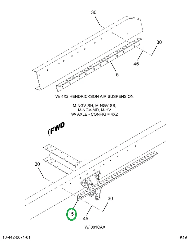 2023476C3 Bracket, Fifth Wheel, Mounting
