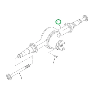 2500333C1 Housing, Axle Steel Rear