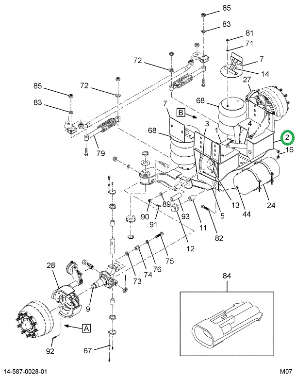 2586208C1 Bracket, Fr Hanger Left