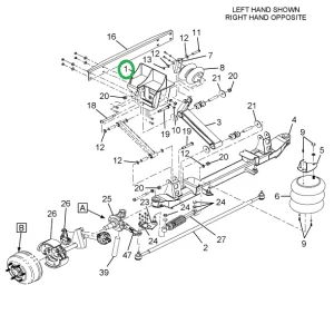 2592487C1 Bracket Assembly, Hanger Rear