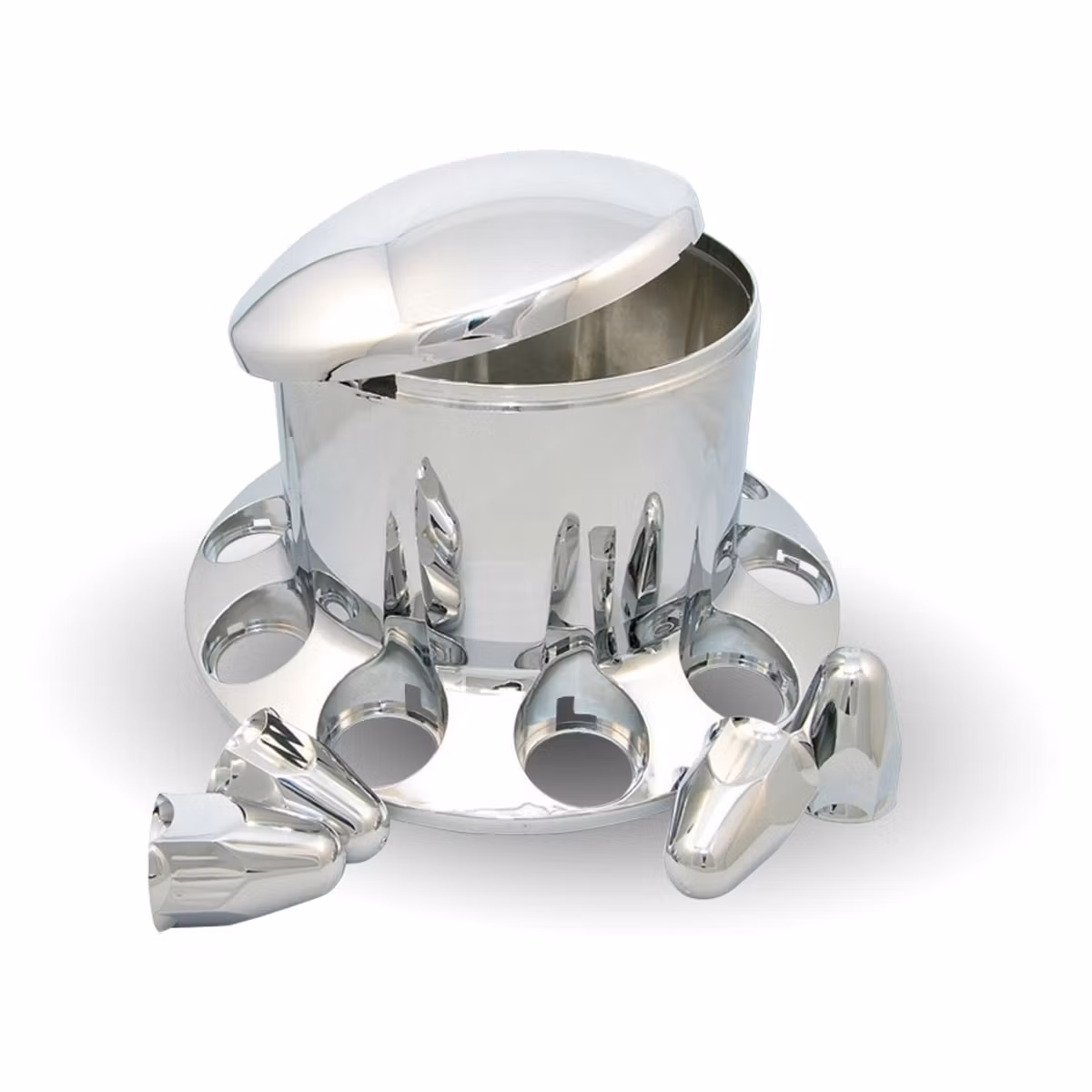 Chrome ABS Plastic Rear Axle Cover Kit THUB-RP112