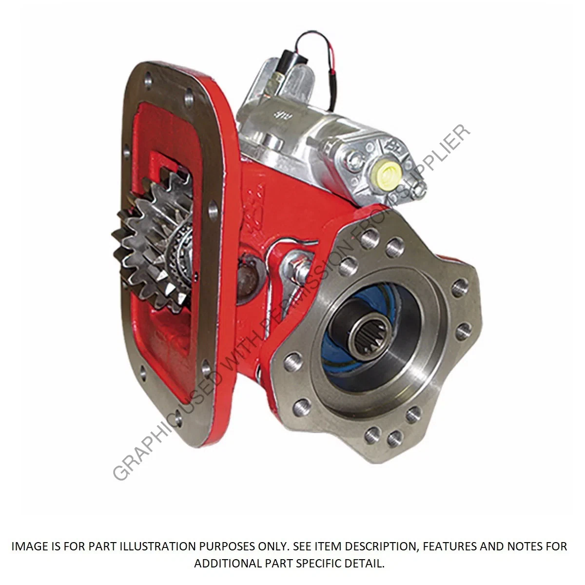 FUL PT2010XBN751RA PTO, 8 BOLT DEEP MOUNT B RATIO 75 GEAR