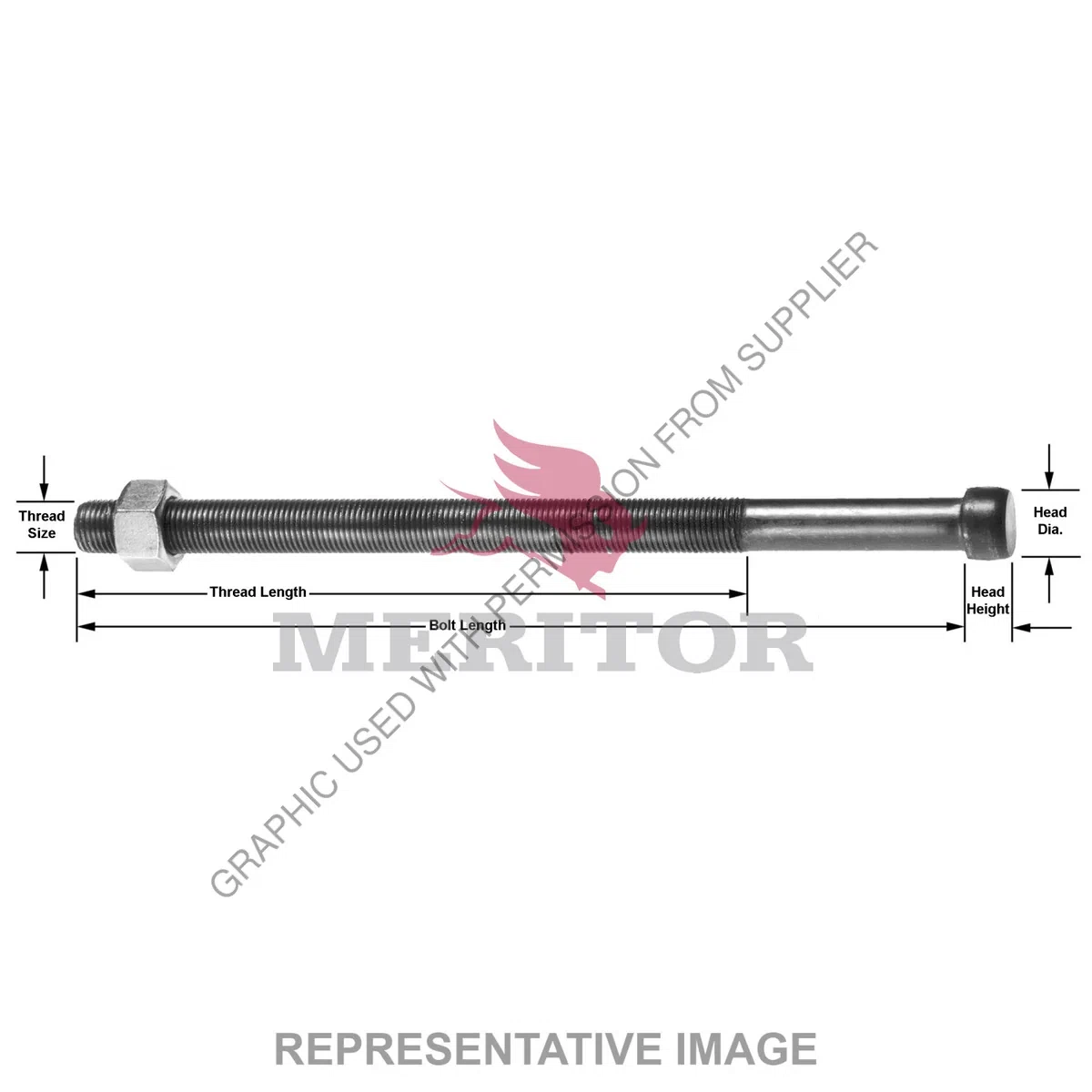 TDA R303196 SPRING CTR BOLT